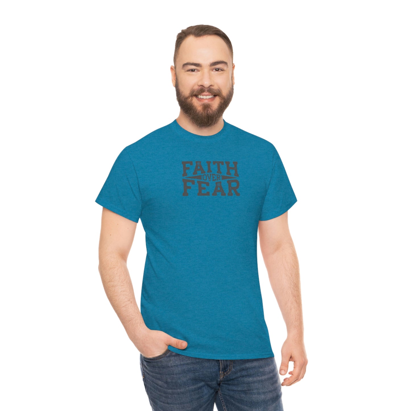 "Faith Over Fear" Unisex Heavy Cotton Tee