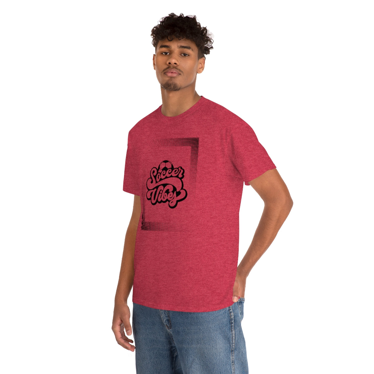 "Soccer Vibes" Unisex Heavy Cotton Tee