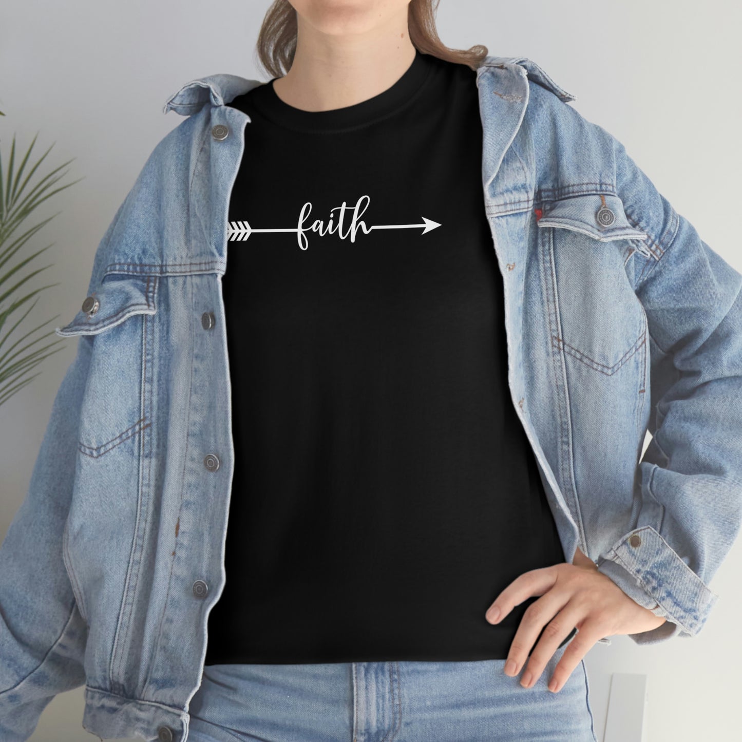 "Faith Arrow" Unisex Heavy Cotton Tee