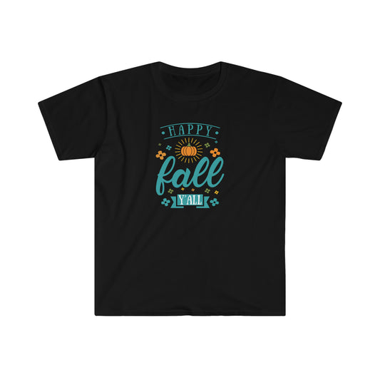 "Happy Fall Ya'll" Unisex Softstyle T-Shirt
