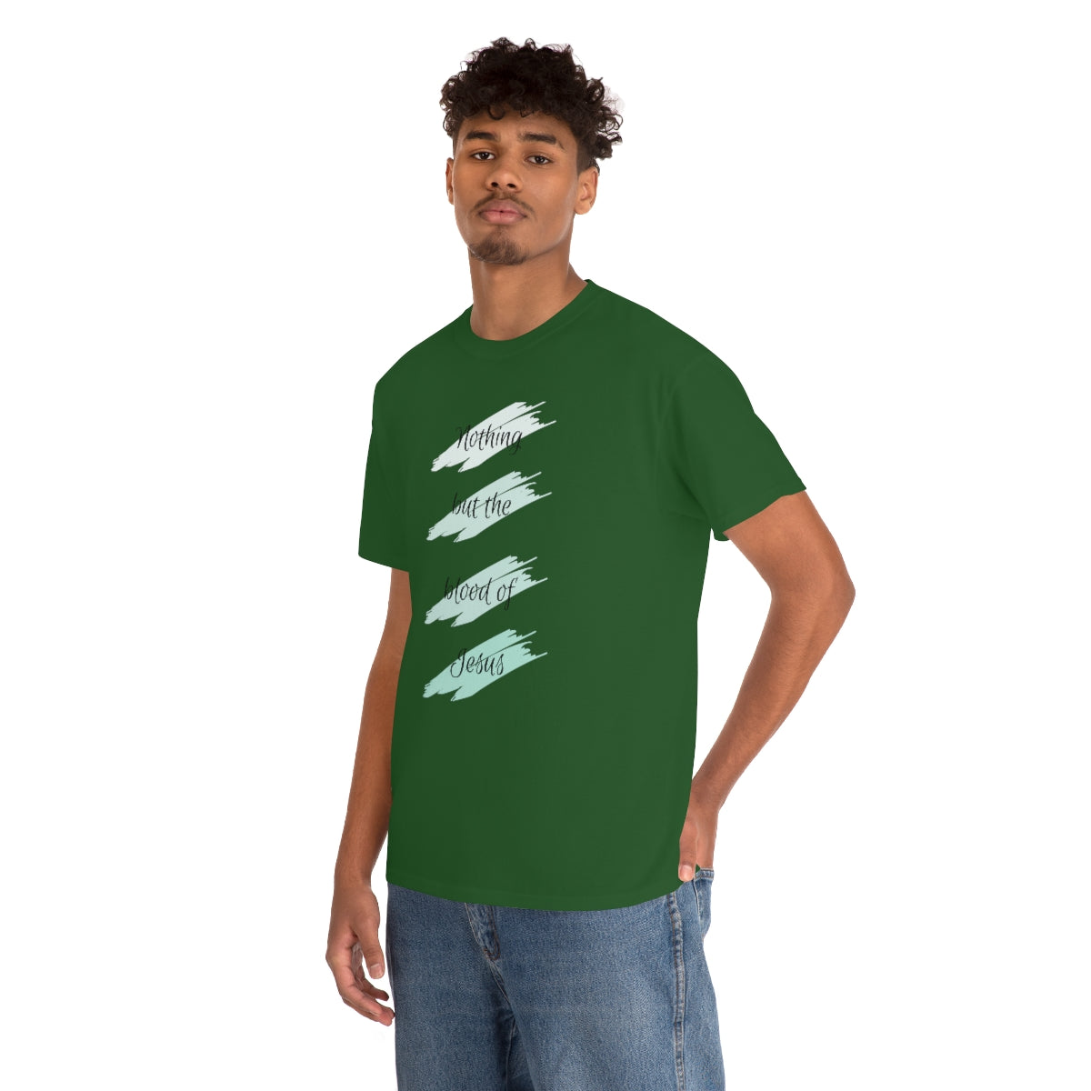 Nothing But the Blood Mint Unisex Heavy Cotton Tee