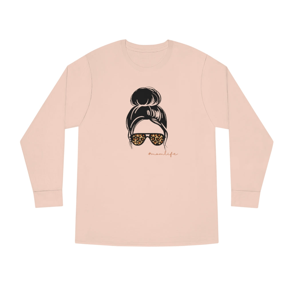 #momlife Long Sleeve Crewneck Tee