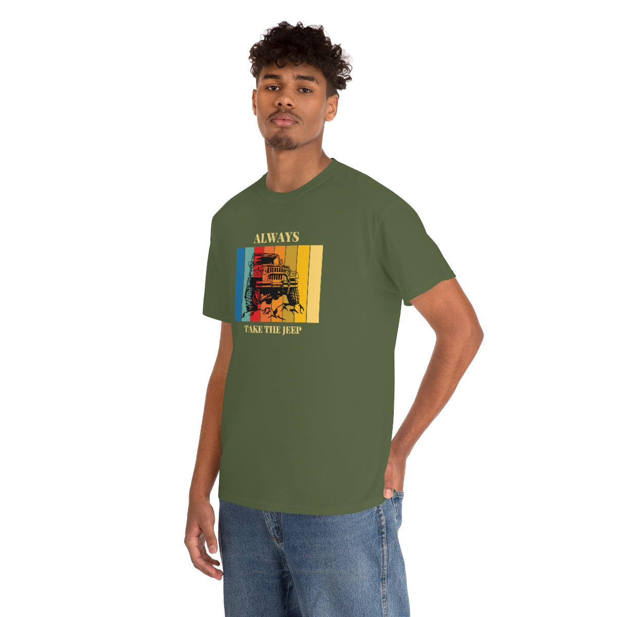 Always Take the Jeep Unisex Heavy Cotton Tee