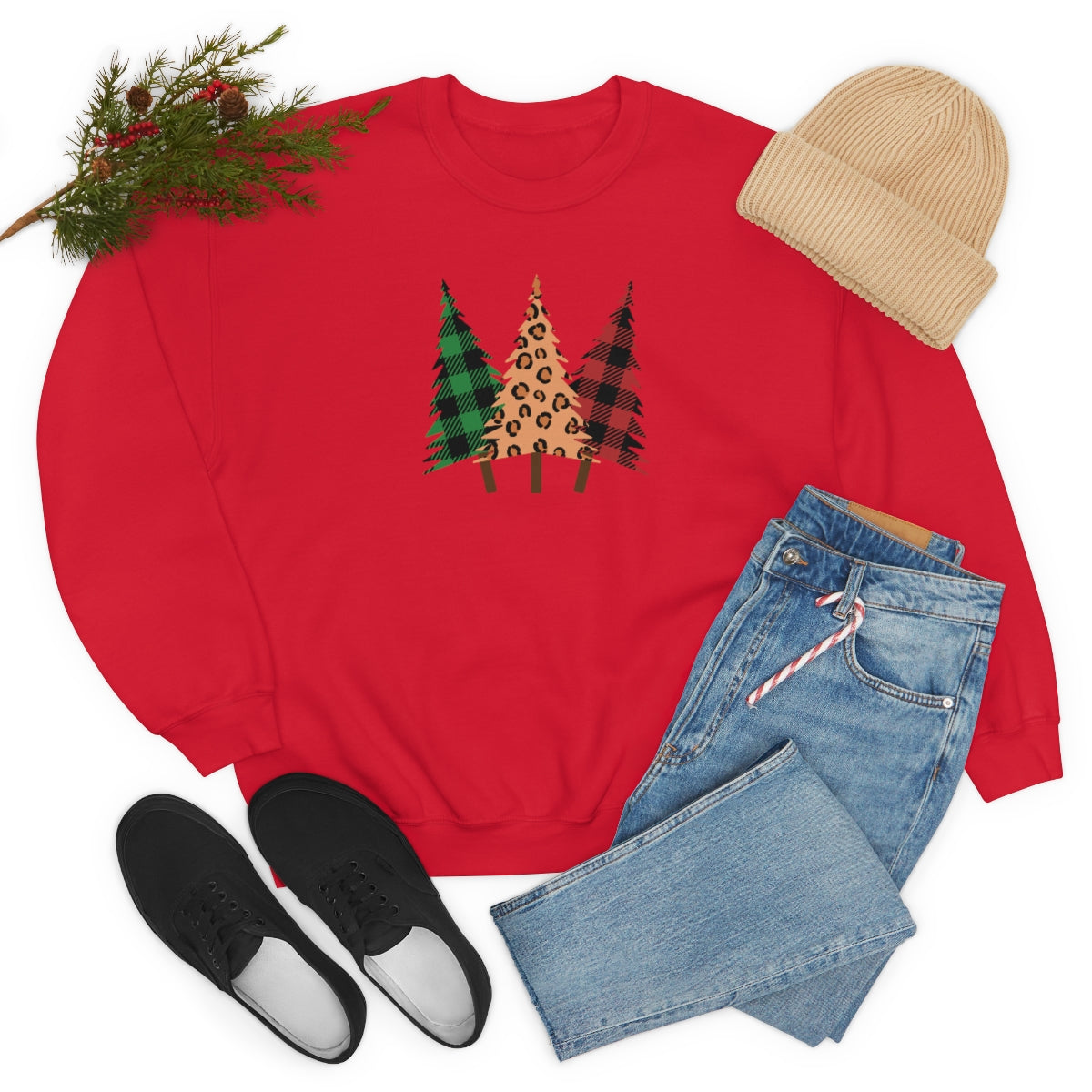 "Christmas Trees" Unisex Heavy Blend™ Crewneck Sweatshirt
