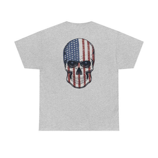 "Flag Skull" Unisex Heavy Cotton Tee