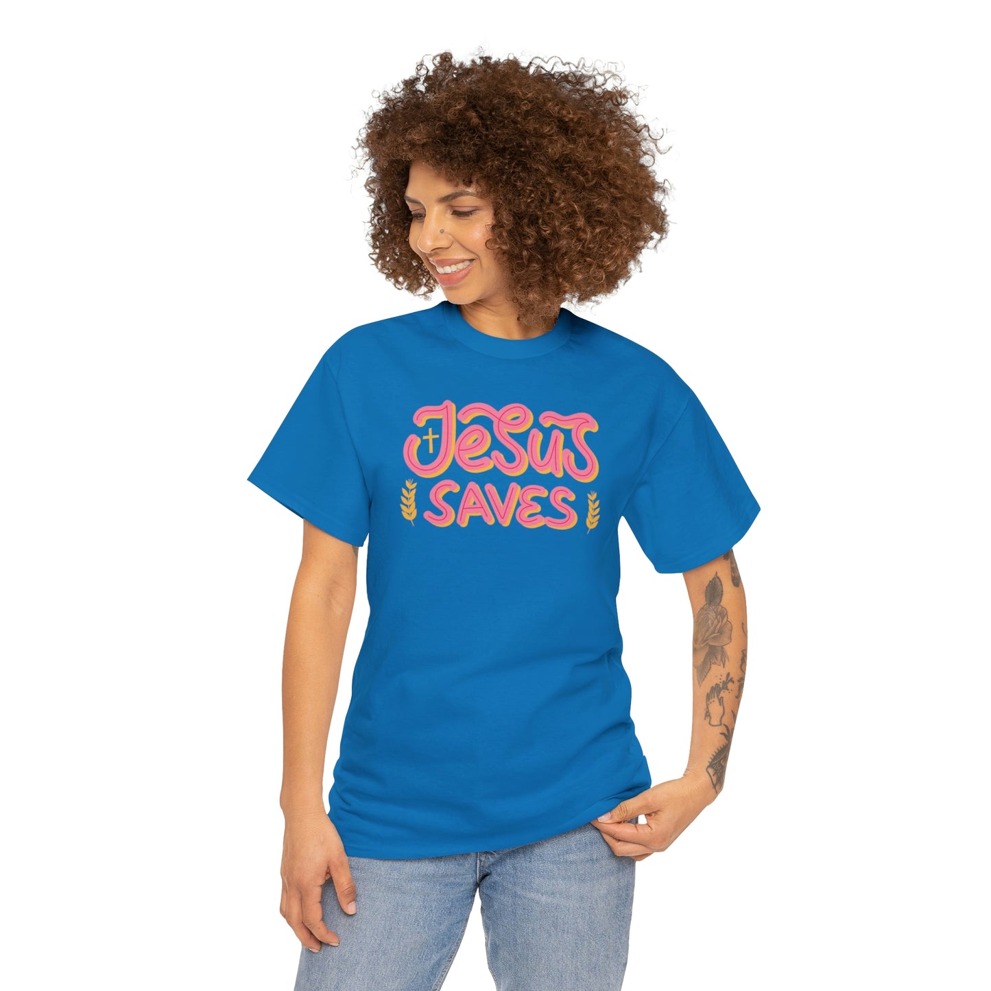 "Jesus Saves" Unisex Heavy Cotton Tee