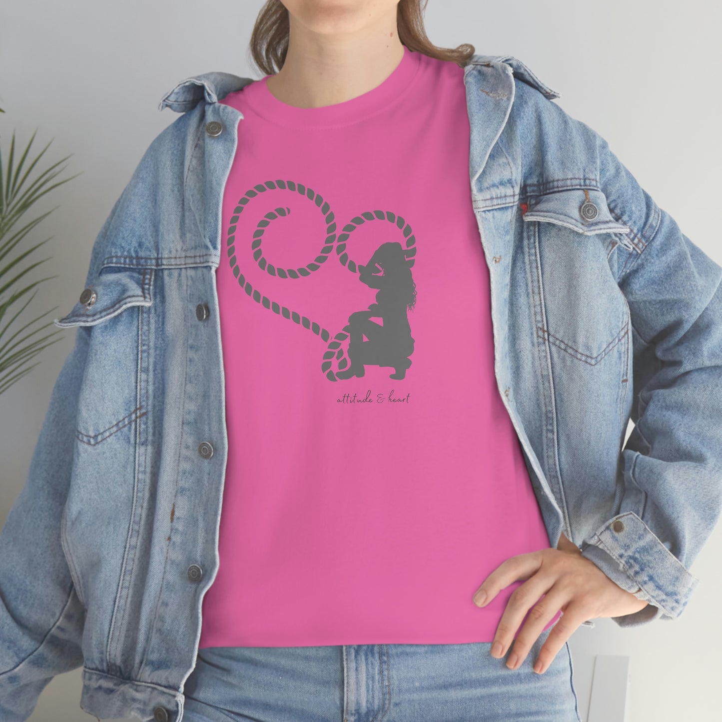"Attitude & Heart" Unisex Heavy Cotton Tee