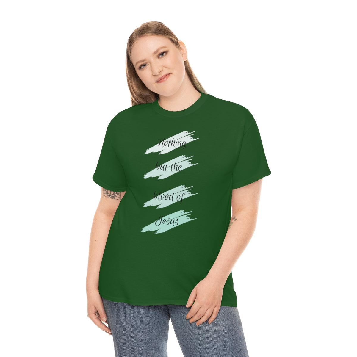 Nothing But the Blood Mint Unisex Heavy Cotton Tee