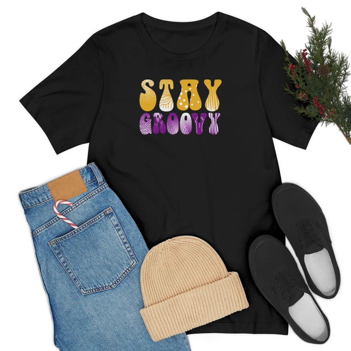 Stay Groovy Unisex Jersey Short Sleeve Tee