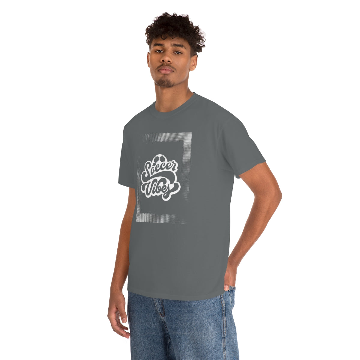 "Soccer Vibes" Unisex Heavy Cotton Tee