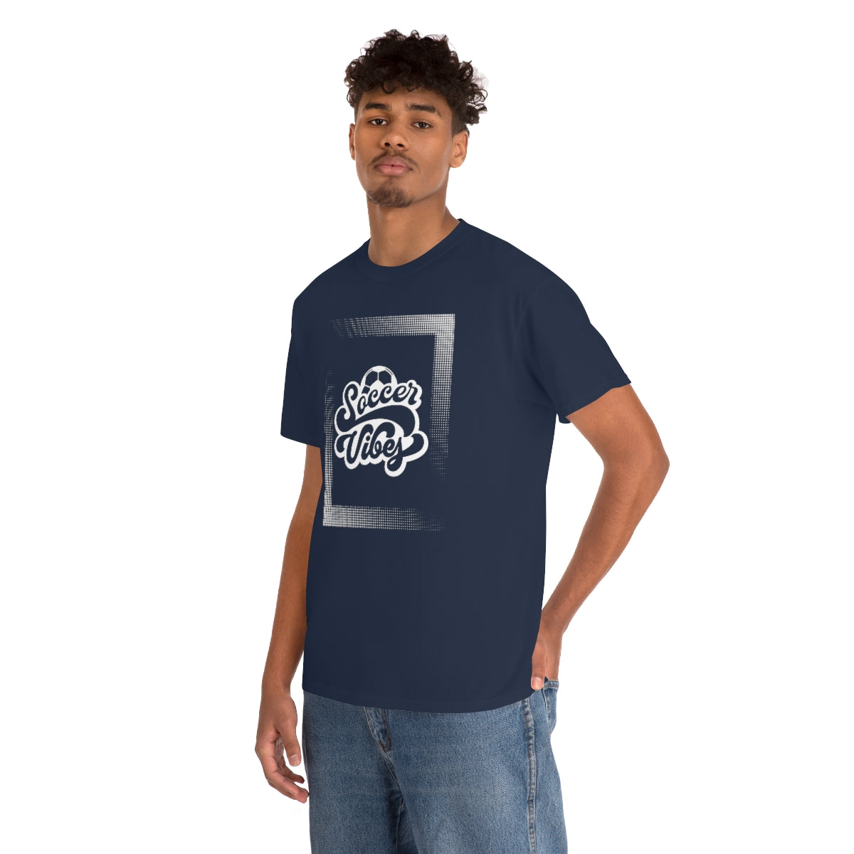 "Soccer Vibes" Unisex Heavy Cotton Tee
