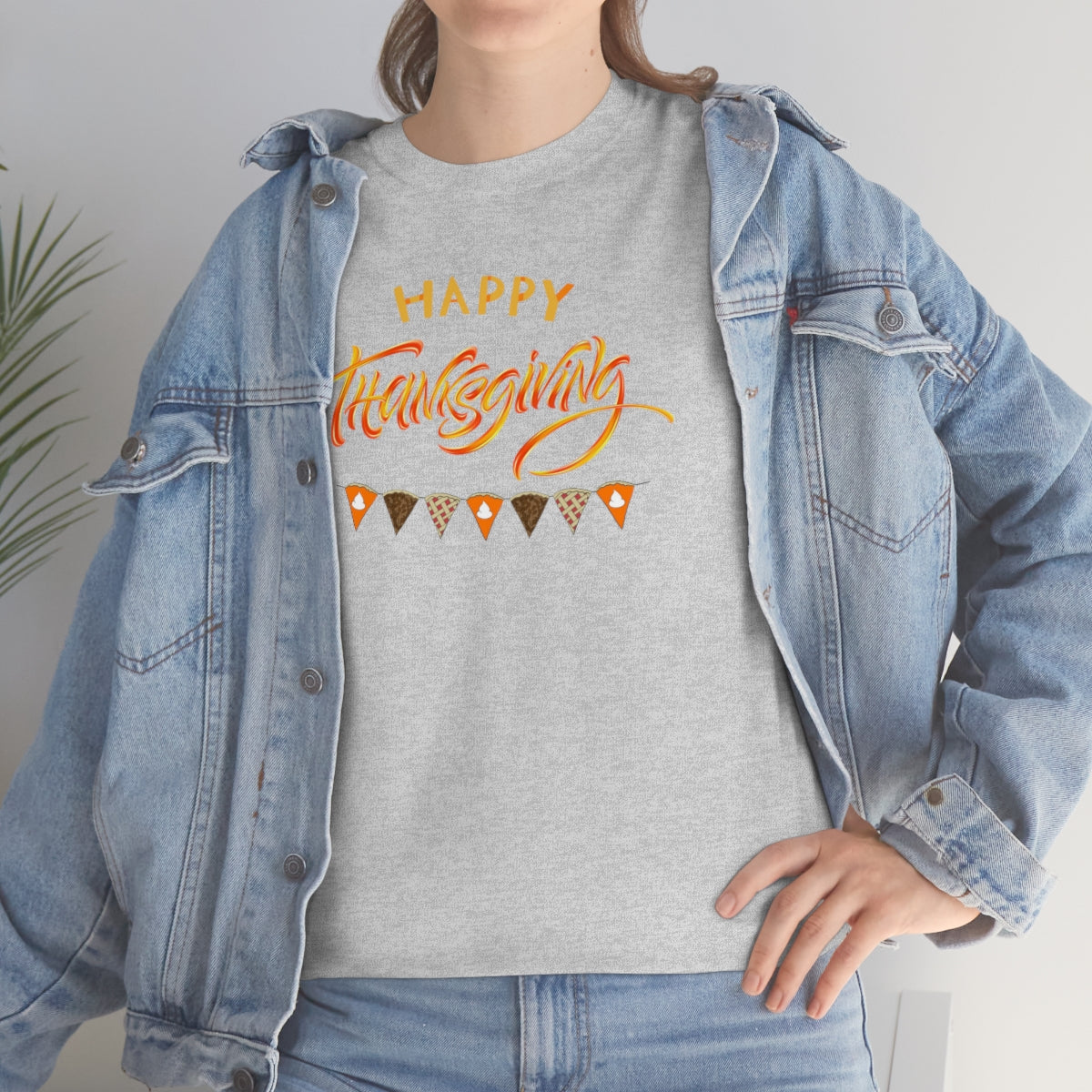 "Happy Thanksgiving" Unisex Heavy Cotton Tee