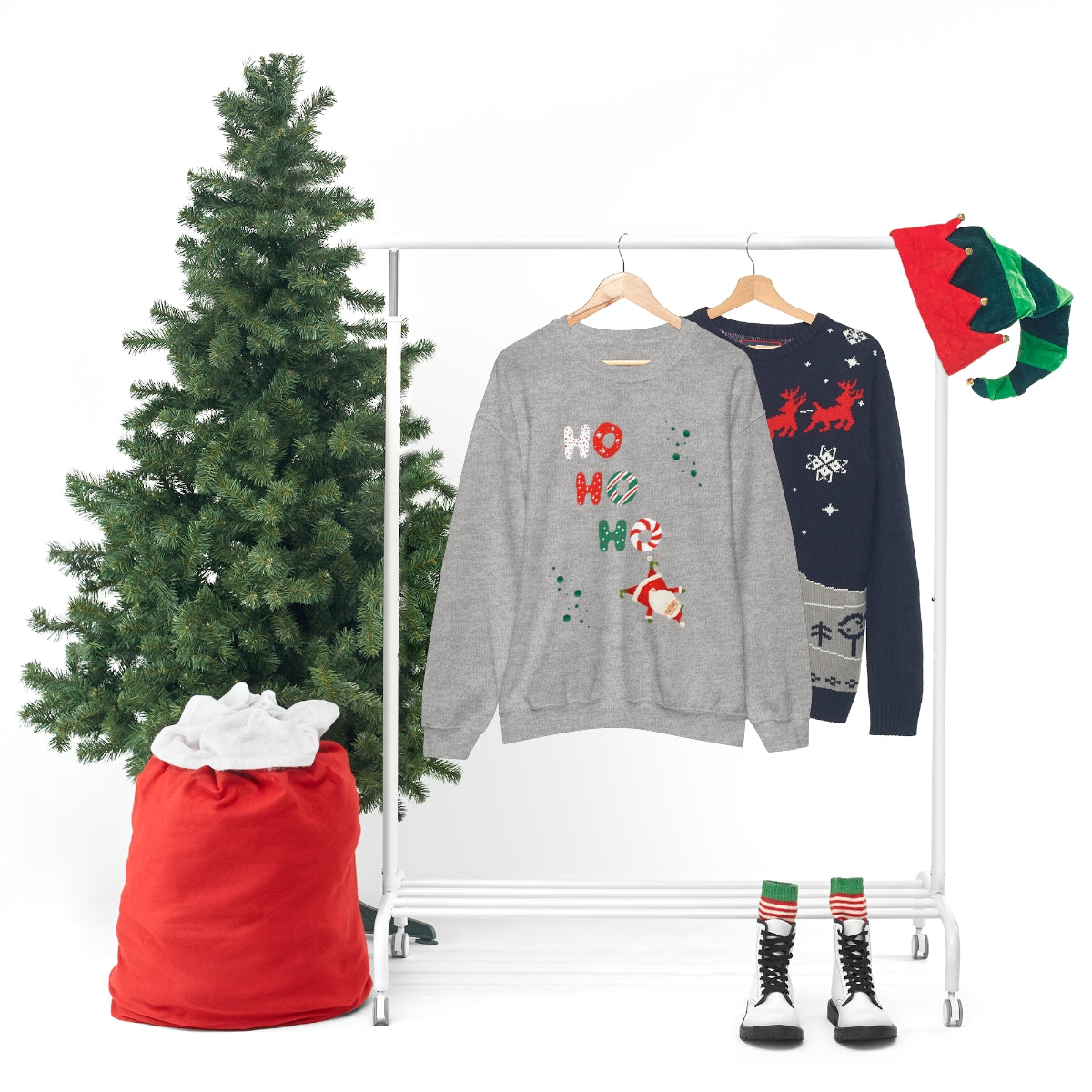 "Ho Ho Ho" Unisex Heavy Blend™ Crewneck Sweatshirt