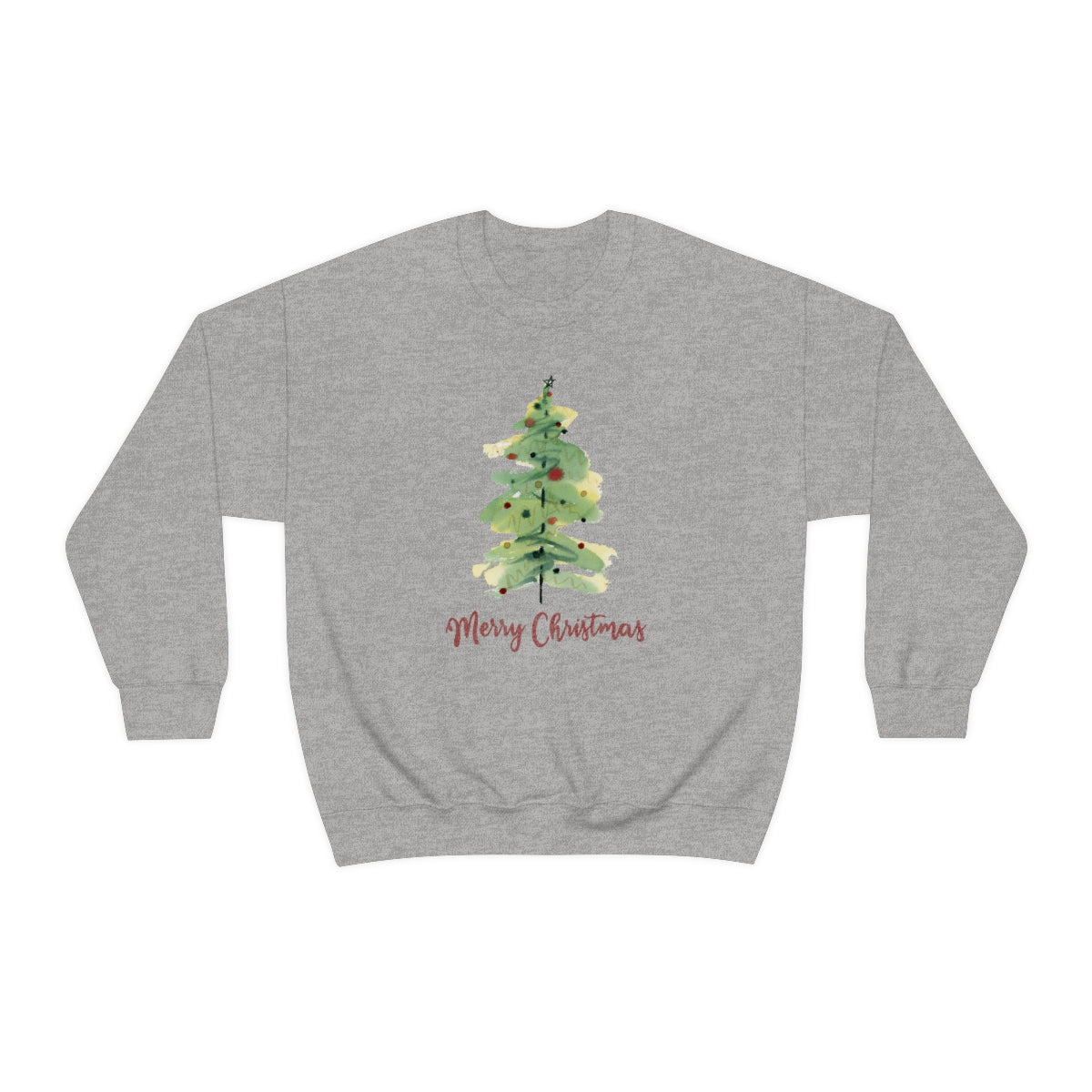 "Merry Christmas Tree" Unisex Heavy Blend™ Crewneck Sweatshirt