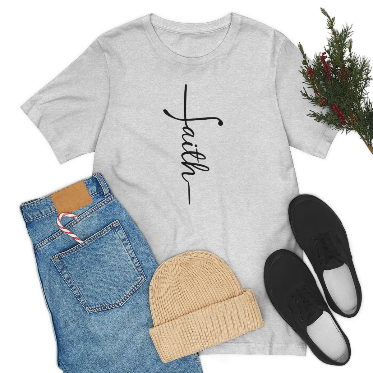 "Faith" Unisex Jersey Short Sleeve Tee