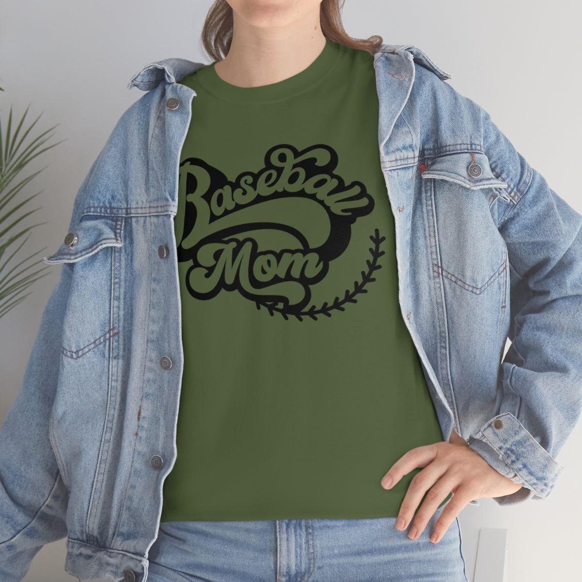 "Baseball Mom" Unisex Heavy Cotton Tee
