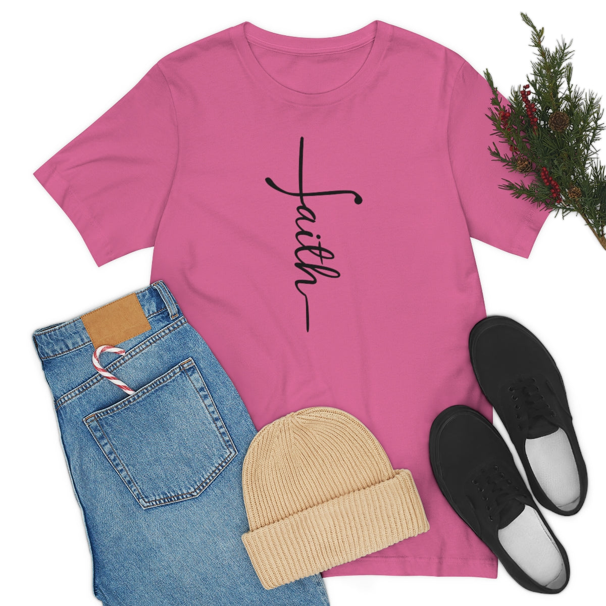 "Faith" Unisex Jersey Short Sleeve Tee