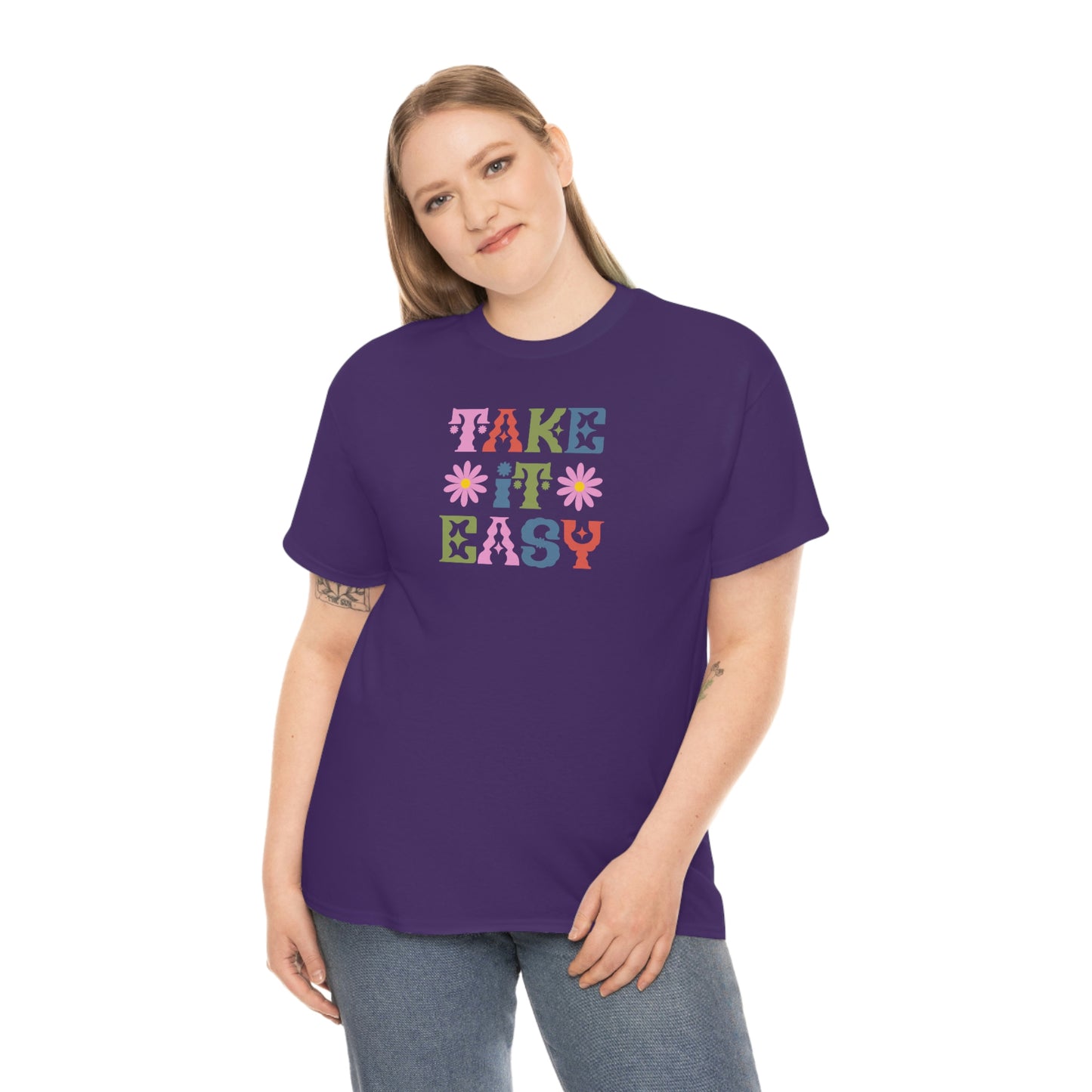 "Take It Easy" Unisex Heavy Cotton Tee
