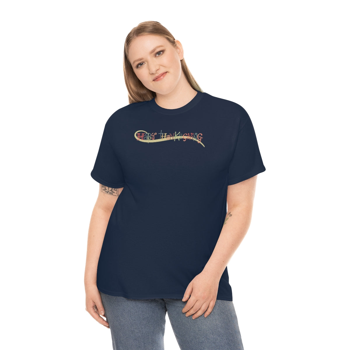 "Happy Thanksgiving" Unisex Heavy Cotton Tee
