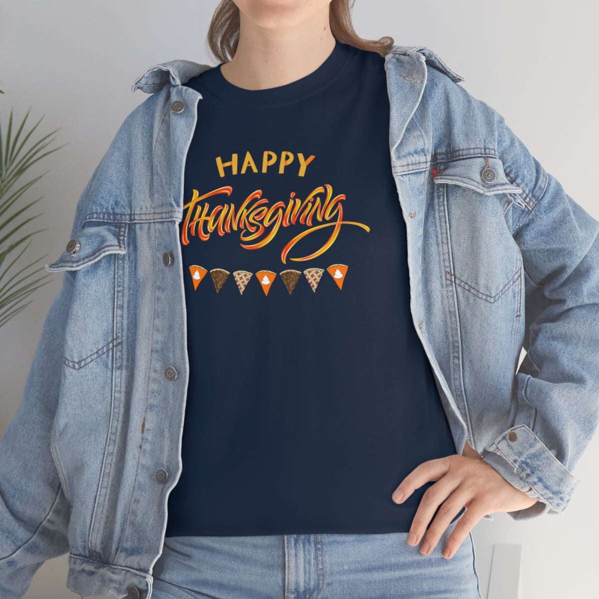"Happy Thanksgiving" Unisex Heavy Cotton Tee