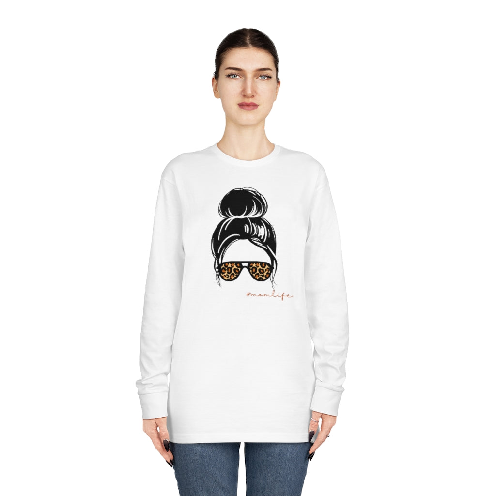 #momlife Long Sleeve Crewneck Tee