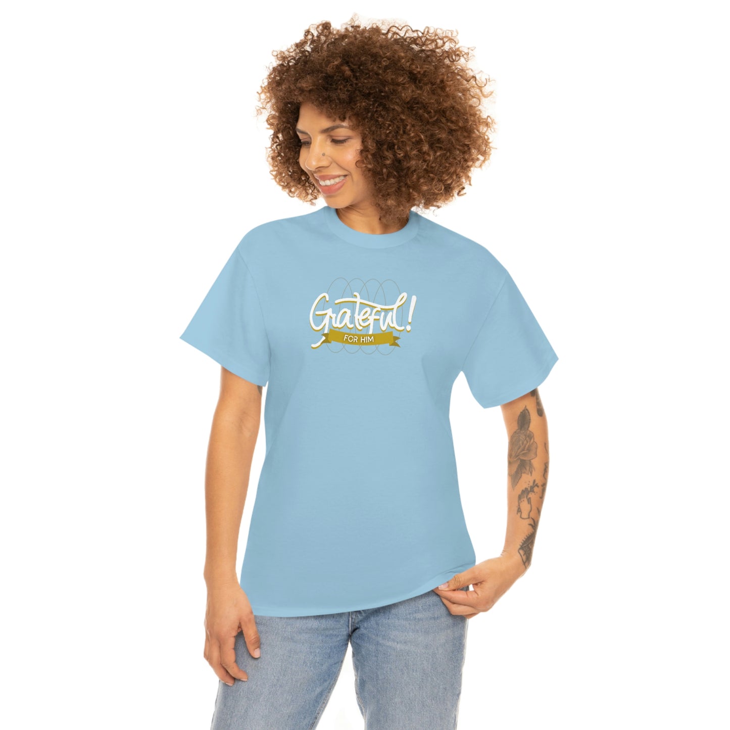 "Grateful" Unisex Heavy Cotton Tee