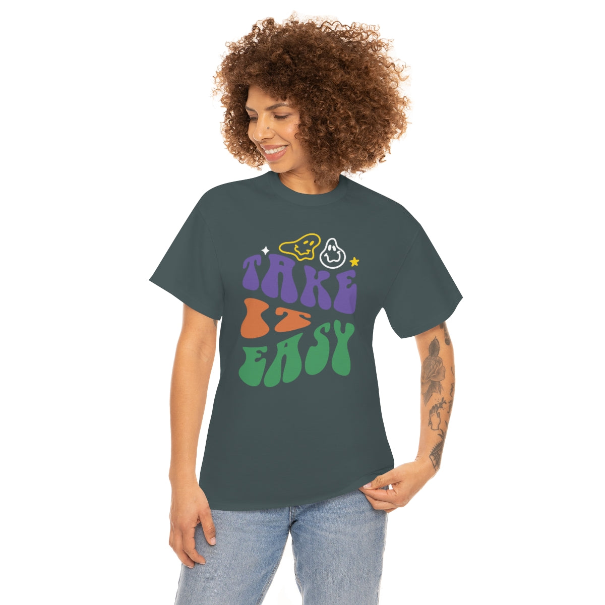 Take it Easy Unisex Heavy Cotton Tee
