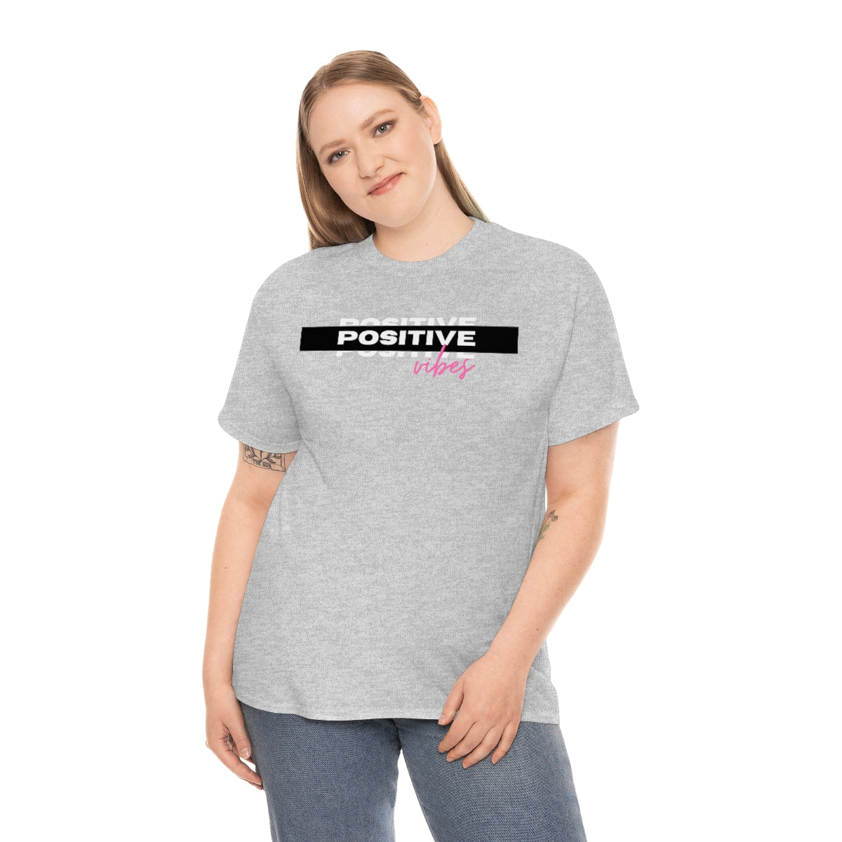 Positive Vibes Unisex Heavy Cotton Tee