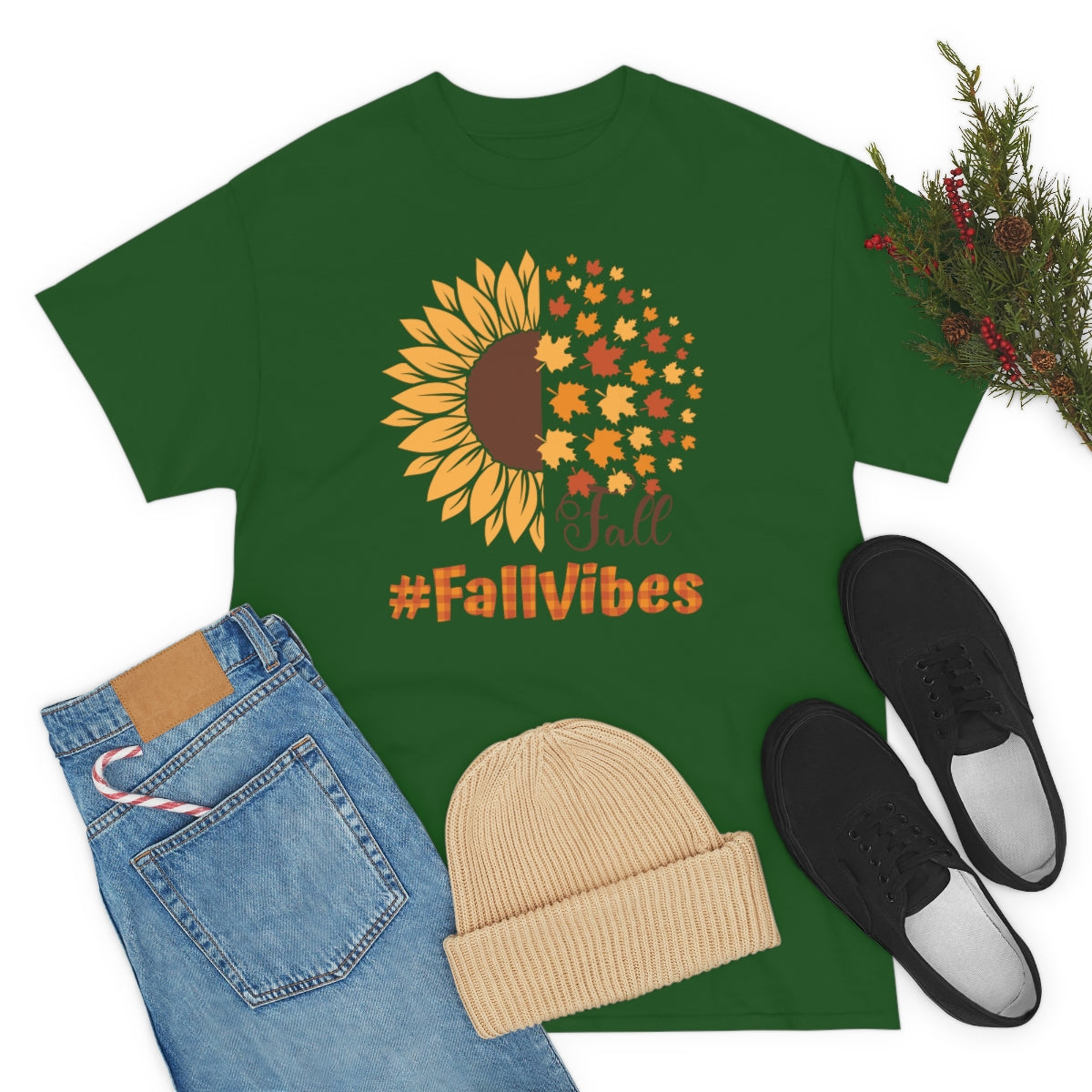 "#FallVibes" Unisex Heavy Cotton Tee