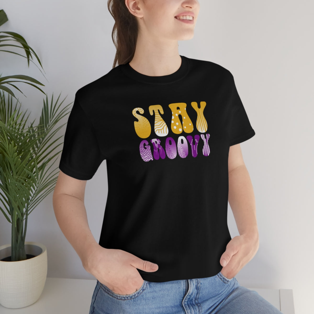 Stay Groovy Unisex Jersey Short Sleeve Tee