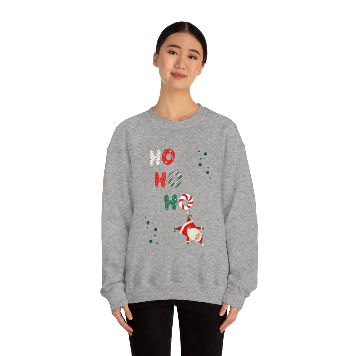 "Ho Ho Ho" Unisex Heavy Blend™ Crewneck Sweatshirt