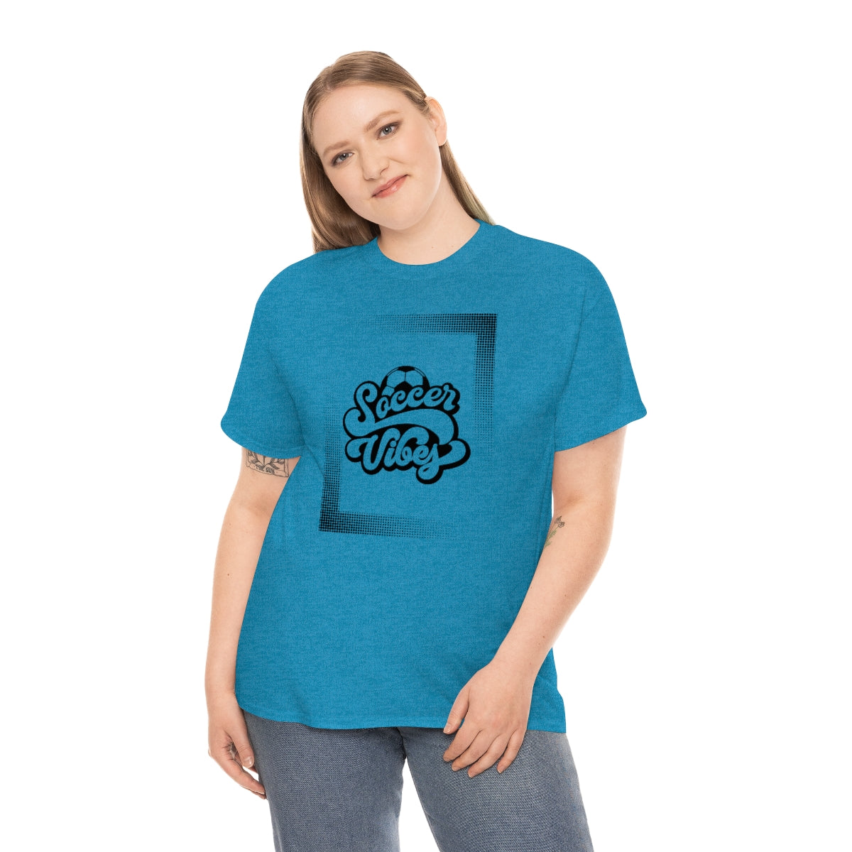 "Soccer Vibes" Unisex Heavy Cotton Tee