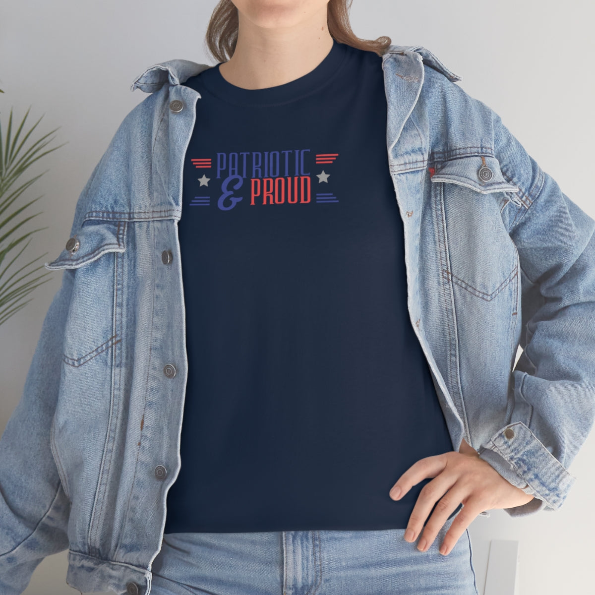 "Patriotic & Proud" Unisex Heavy Cotton Tee