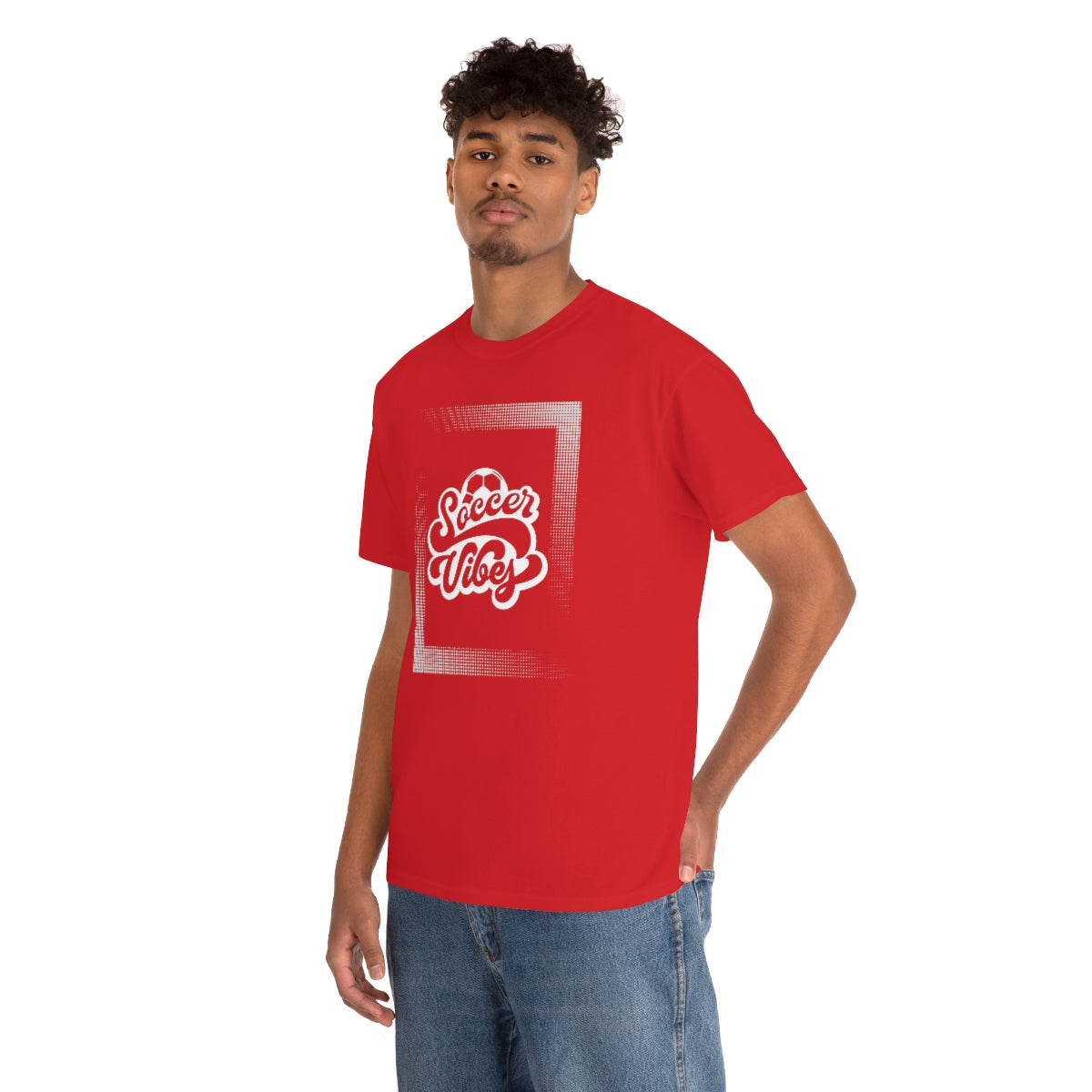 "Soccer Vibes" Unisex Heavy Cotton Tee