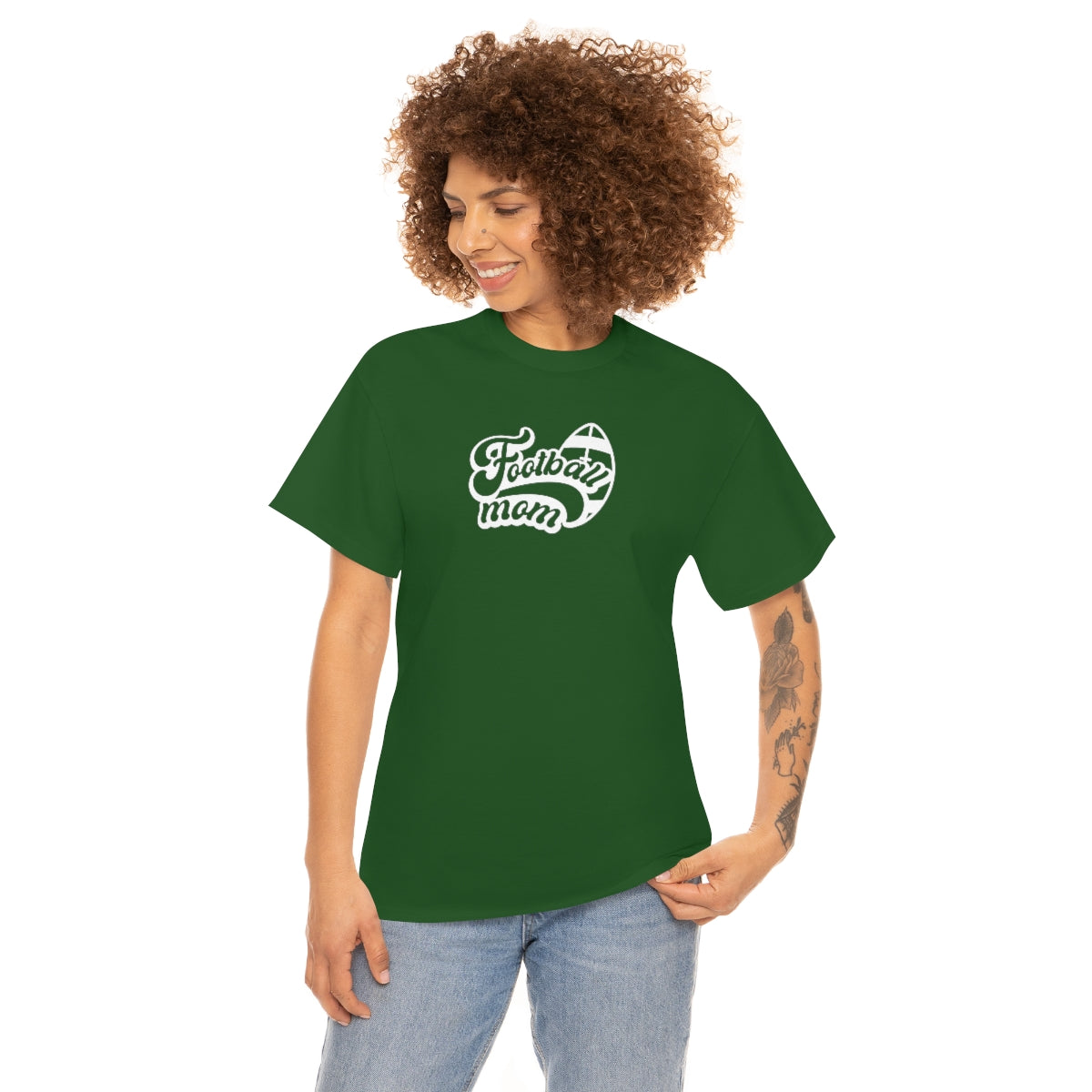 Football Mom Unisex Heavy Cotton Tee