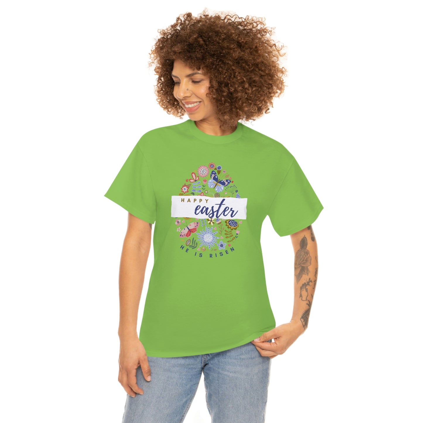 "Happy Easter" Unisex Heavy Cotton Tee