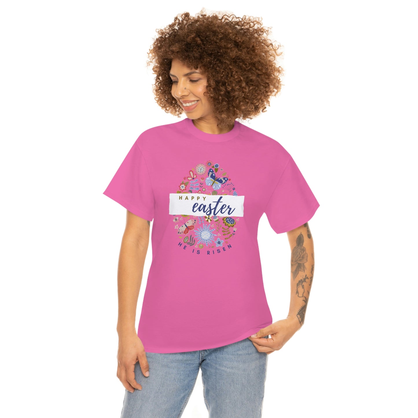 "Happy Easter" Unisex Heavy Cotton Tee