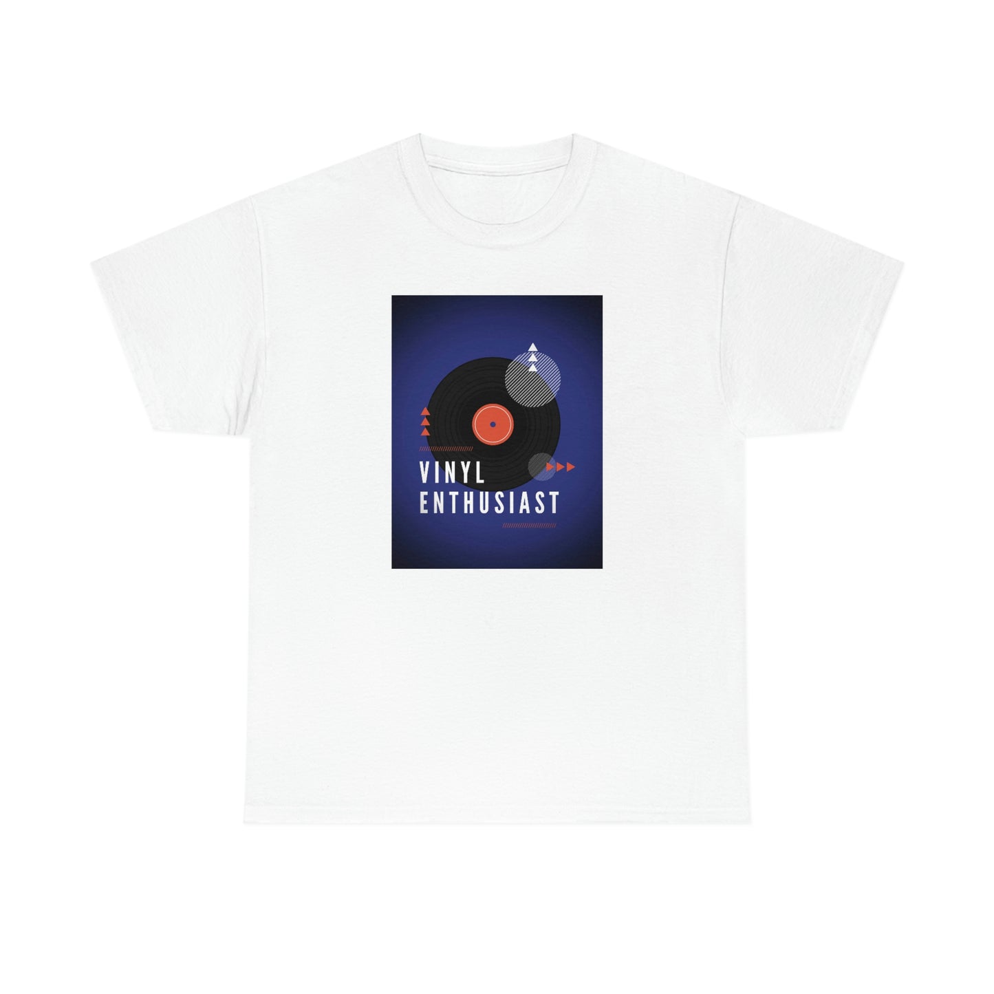 "Vinyl Enthusiast" Unisex Heavy Cotton Tee