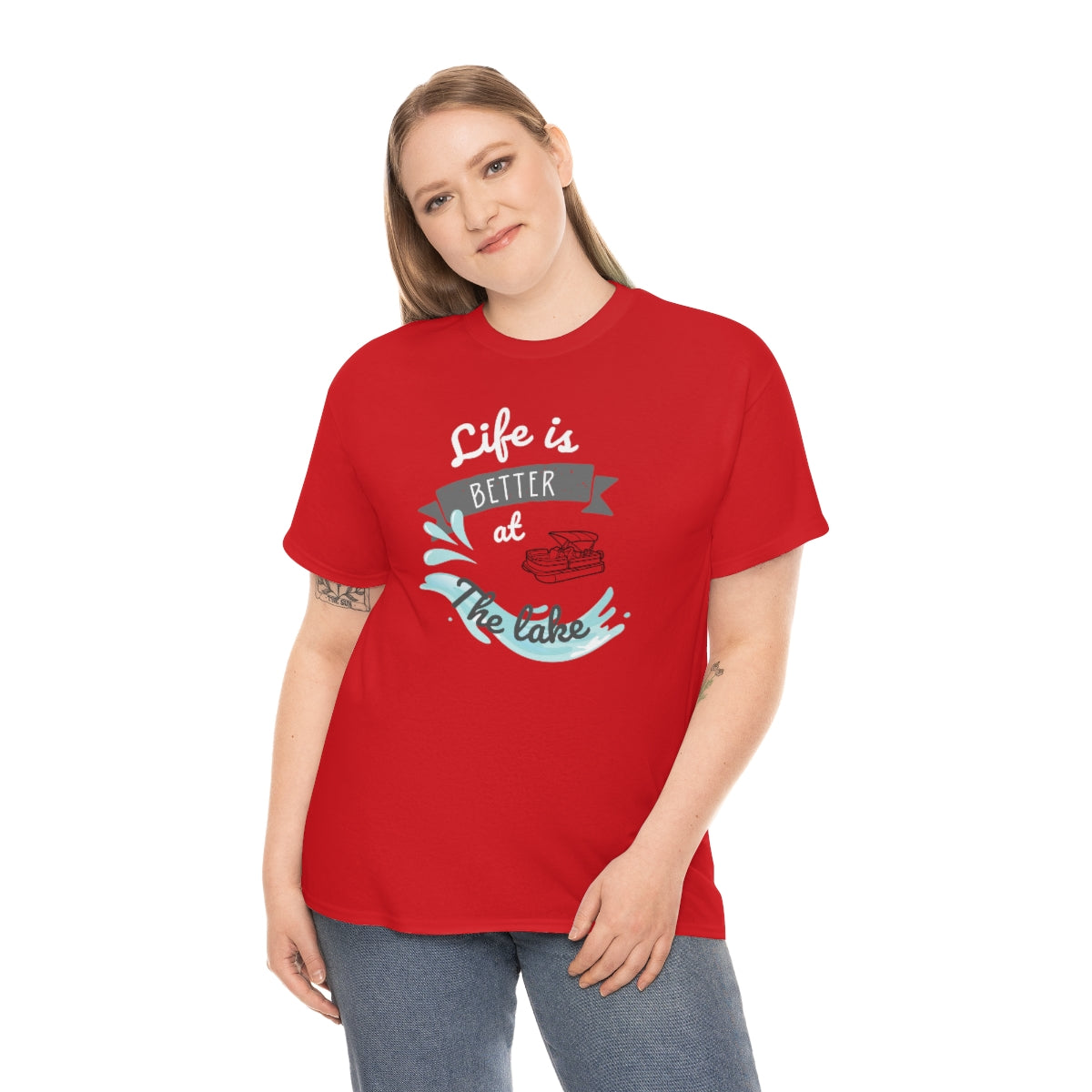 Life is Better at the Lake Unisex Heavy Cotton Tee