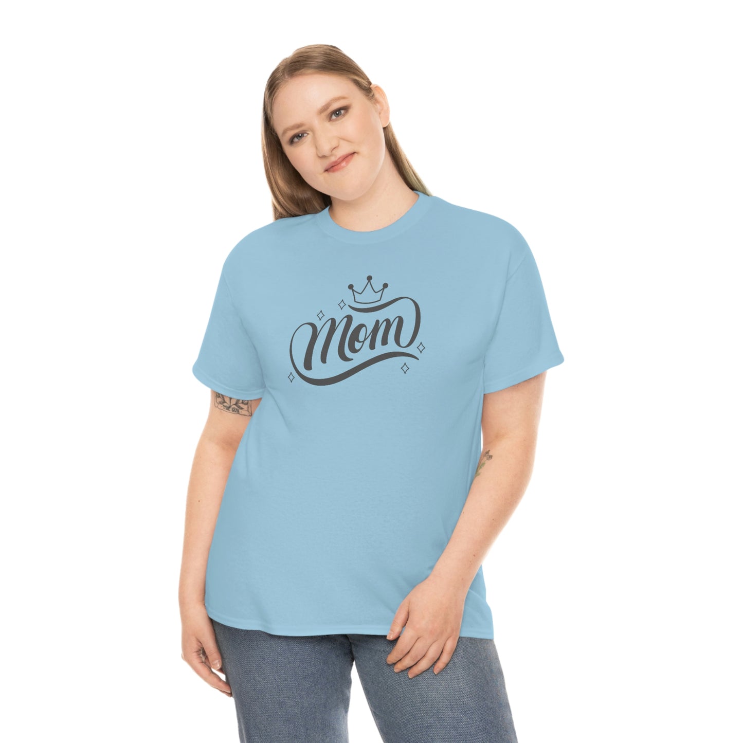 "Mom" Unisex Heavy Cotton Tee