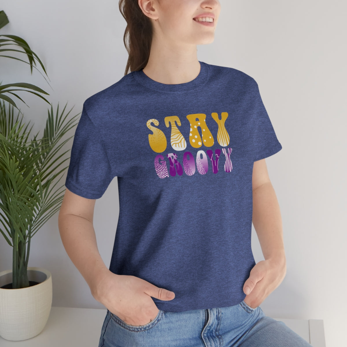 Stay Groovy Unisex Jersey Short Sleeve Tee