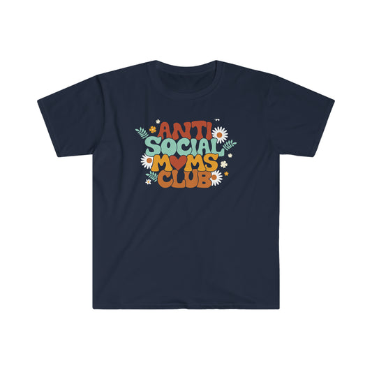 "Anti Social Moms Club" Unisex Softstyle T-Shirt