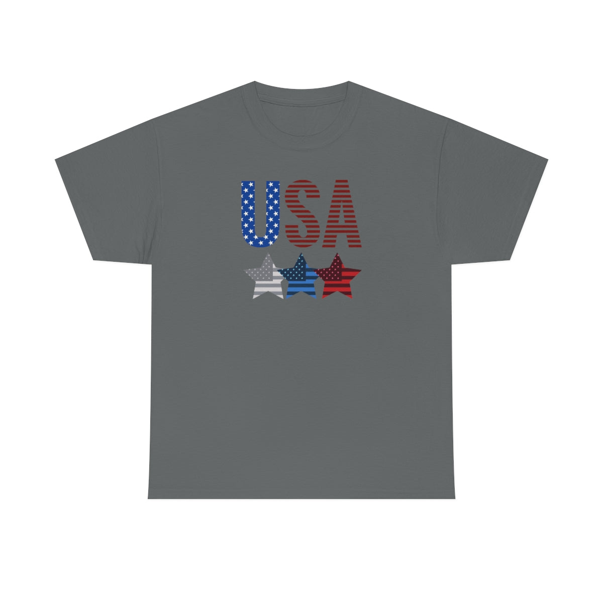 "USA Triple Stars" Unisex Heavy Cotton Tee