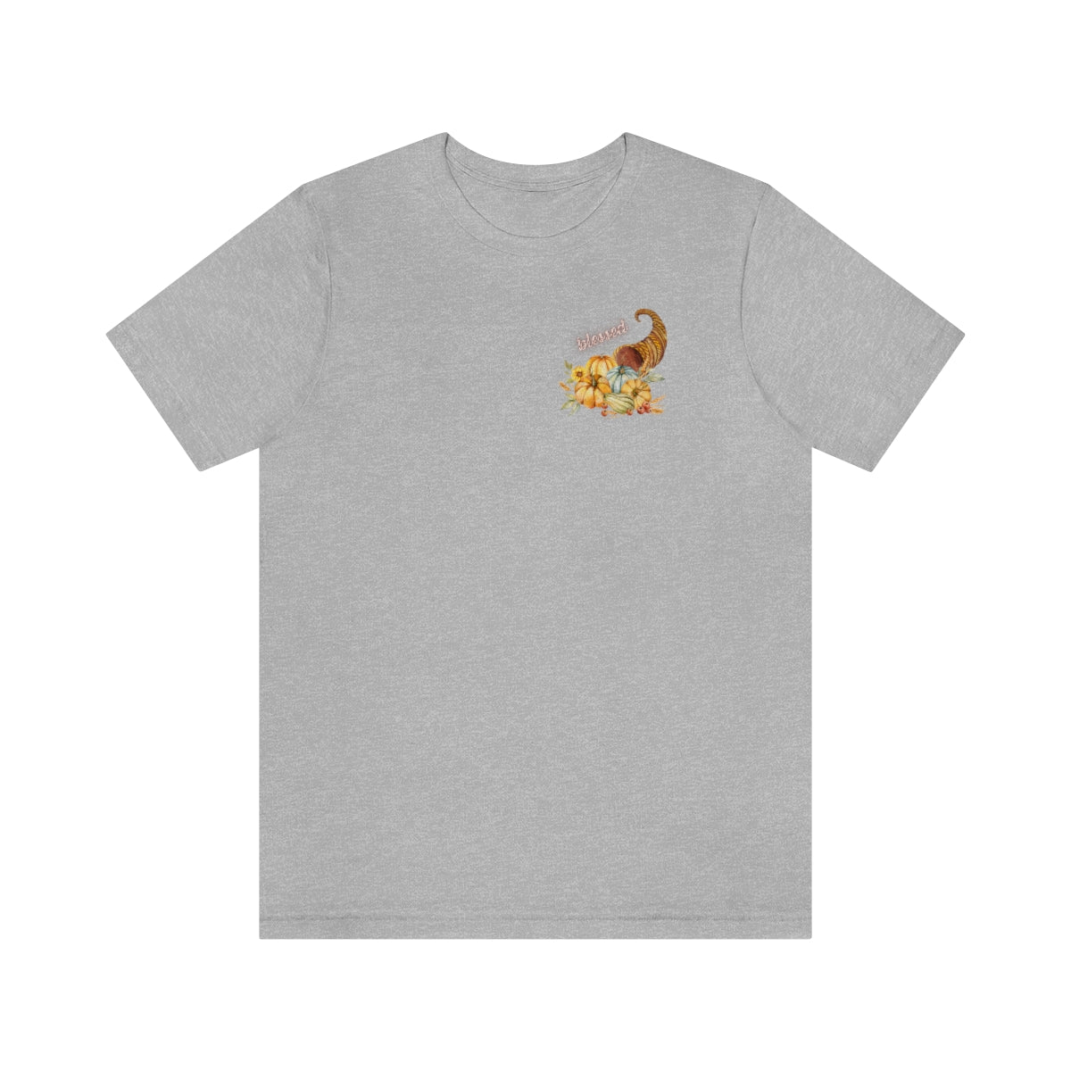 "Thankful And Blessed" Unisex Jersey Short Sleeve Tee