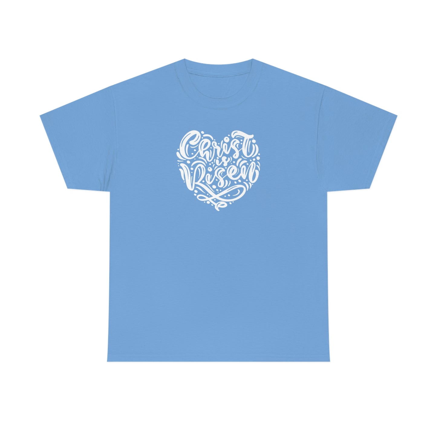 "Christ is Risen Heart" Unisex Heavy Cotton Tee