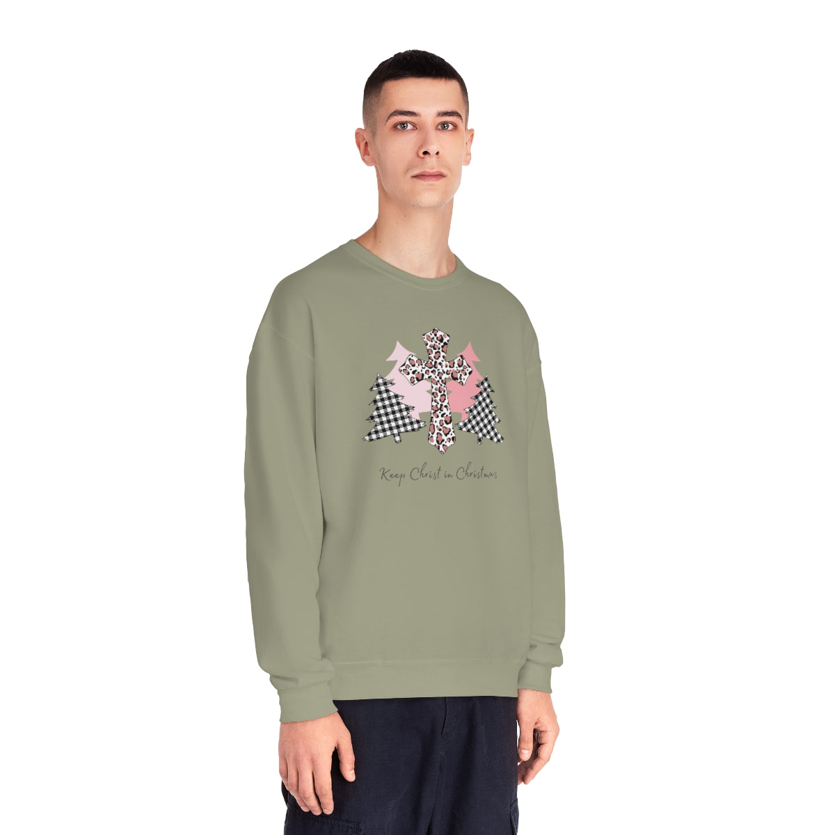 "Keep Christ in Christmas" Unisex NuBlend® Crewneck Sweatshirt