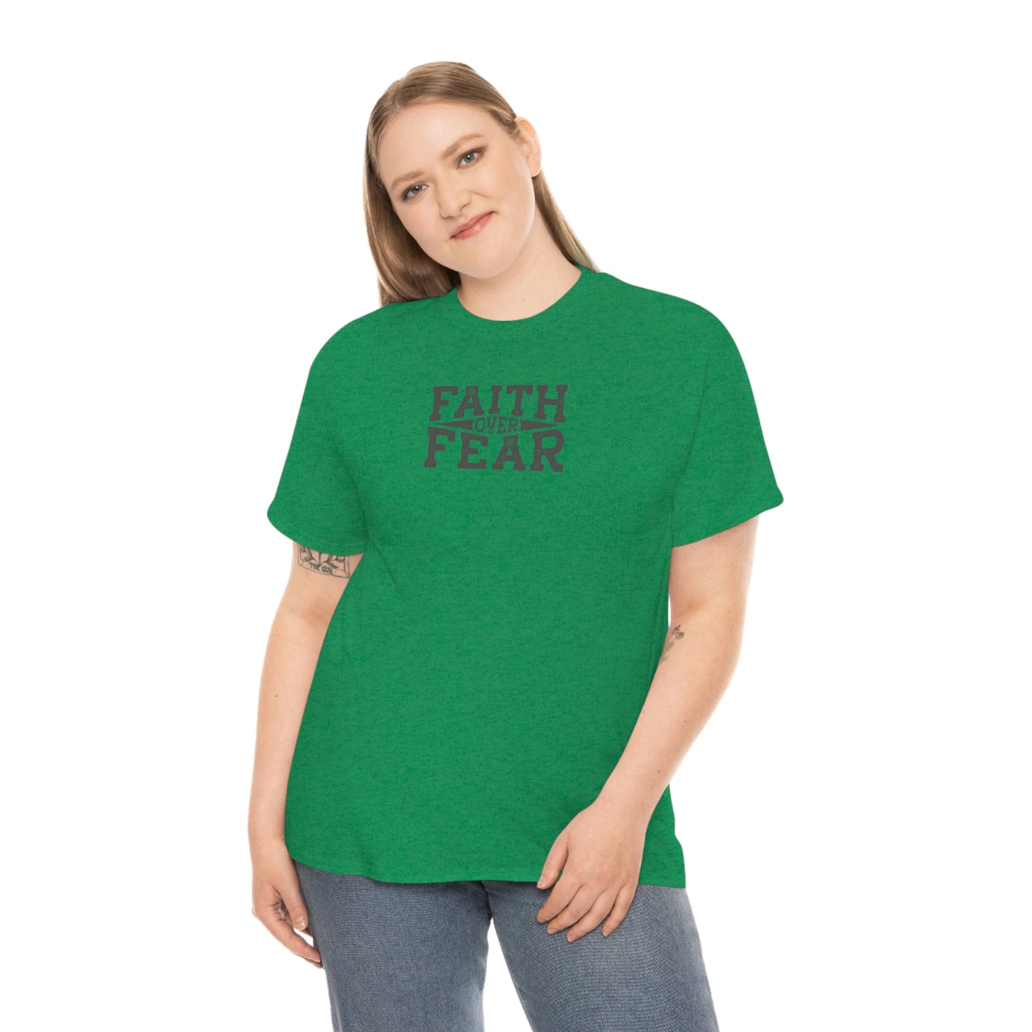 "Faith Over Fear" Unisex Heavy Cotton Tee