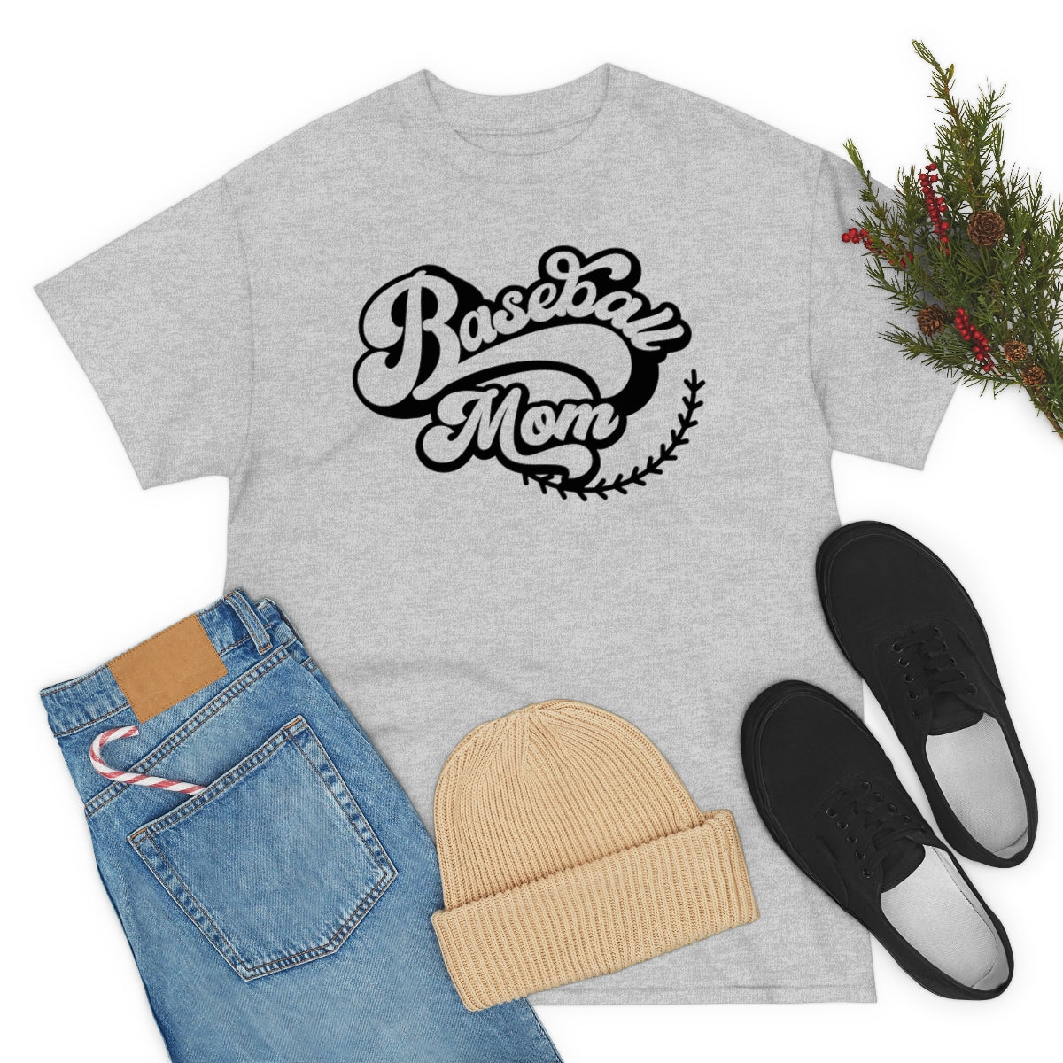 "Baseball Mom" Unisex Heavy Cotton Tee
