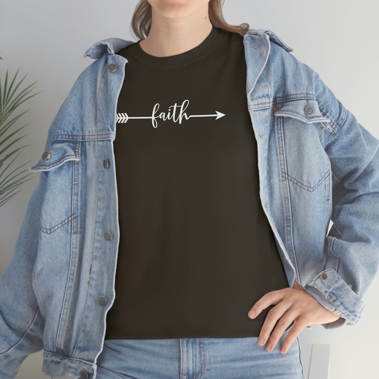 "Faith Arrow" Unisex Heavy Cotton Tee