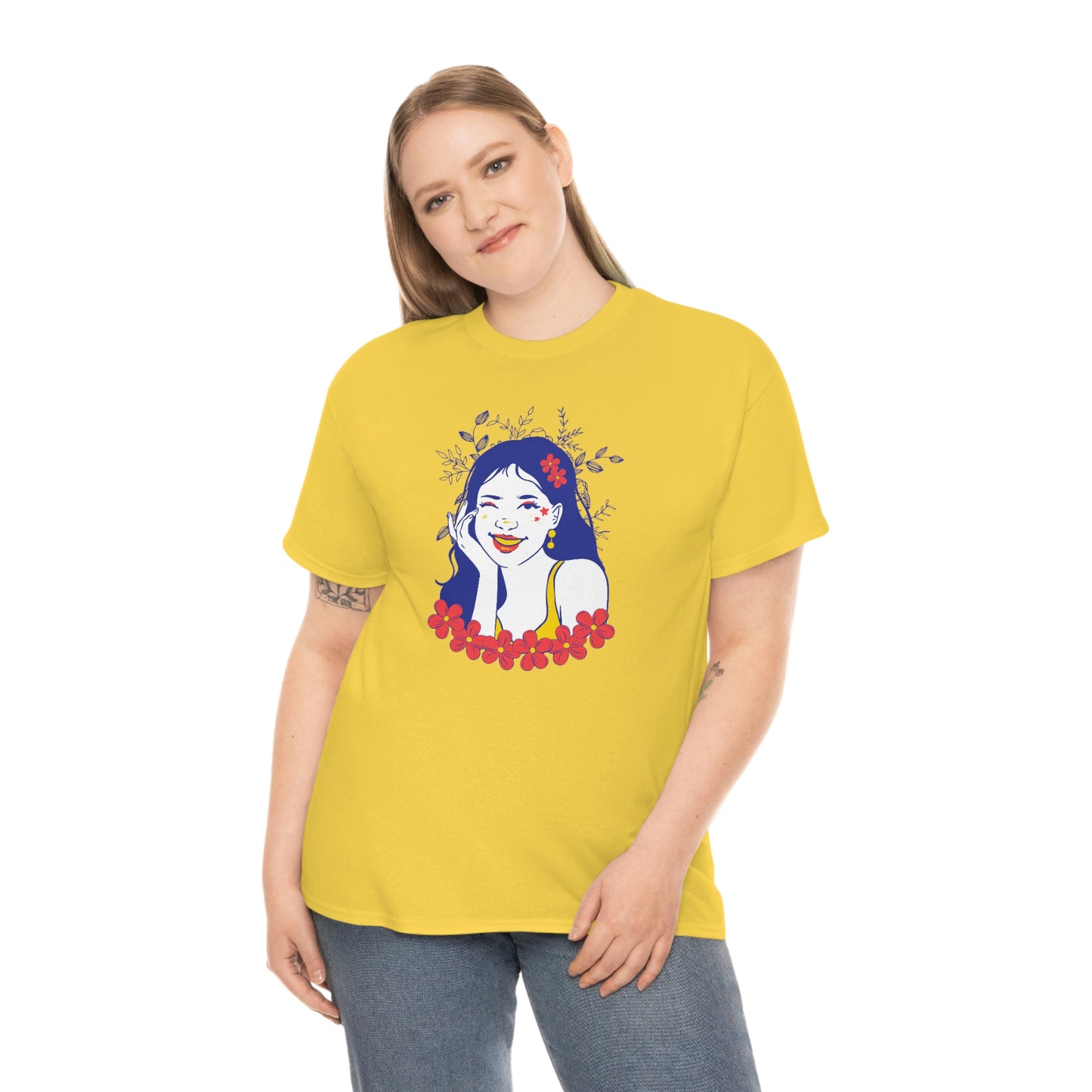 "Sunny Smiles" Unisex Heavy Cotton Tee
